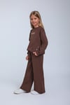 Kız Çocuk 5-14 Yaş Sweat Takım 35867 Kahverengi