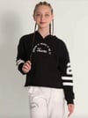 Kız Çocuk 9-14 Yaş Kapşonlu Sweat Siyah 9714
