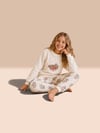 Kız Çocuk Pijama Takım 5-12 Yaş 6785 Crayz Ayıcıklı Ekru