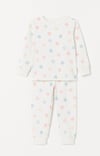 Little Lune Çiçekli Pijama Takımı Ekru