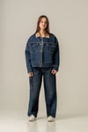Loco Kız 7365 İçi Peluş Denim Ceket Mont Mavi