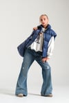 Loco Kız 8814 İspanyol Paça Denim Pantolon Mavi