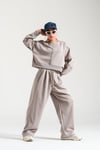 Loco Kız  8828 Pervazlı Sweat Gri