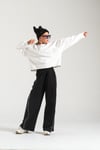 Loco Kız 8853 Boncuk Nakışlı Sweat Ekru