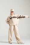 Loco Kız  8854  Suzine Nakışlı Sweat Açık Bej