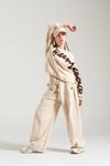 Loco Kız  8854  Suzine Nakışlı Sweat Açık Bej