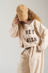 Loco Kız 8859 Fermuaralı Cep Detaylı Sweat Bej