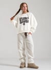 Loco Kız 8885 Bocuk Detaylı Sweat Ekru