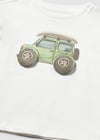 Mayoral Erkek Araba T-shirt Krem 1011         