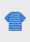 Mayoral Erkek Çizgili   T-shirt  Mavi 3082
