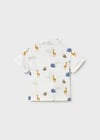 Mayoral Erkek Hayvanlı Gömlek Beyaz 1114       