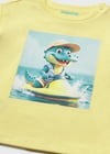 Mayoral Erkek Hayvanlı T-shirt Sarı 1015                 