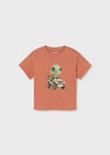 Mayoral Erkek Hayvanlı T-shirt Turuncu 1008 