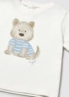 Mayoral Erkek Köpek T-shirt Krem 1001           
