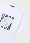 Mayoral Erkek  Önü Kabartmalı  T-shirt Beyaz 6037