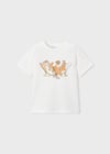 Mayoral Erkek  Palmiyalı 2 li T-shirt Turuncu - Krem 3063