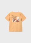Mayoral Erkek  Palmiyalı 2 li T-shirt Turuncu - Krem 3063