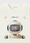 Mayoral Erkek Robot   T-shirt Krem 3065