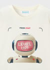 Mayoral Erkek Robot   T-shirt Krem 3065
