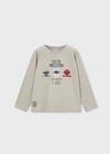 Mayoral Erkek Uzun Kol Robot  T-shirt  Gri 3084