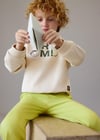 Mayoral Erkek Yazılı  Sweatshirt Bej 3435