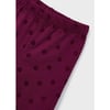 Mayoral Kışlık Kız S-shirt Tayt Takım Bordo-Mor 4787