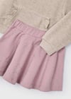 Mayoral Kız 3-9 Yaş Kışlık Sweat Etek Set Pembe 4936