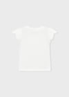 Mayoral Kız Çanta Detaylı  T-shirt Yeşil - Krem 3002                    