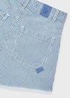 Mayoral Kız Çizgili Denim Şort Mavi 6205