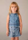 Mayoral Kız Denim Bluz Mavi 3030