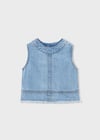 Mayoral Kız Denim Bluz Mavi 3030