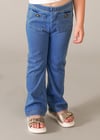 Mayoral Kız Esnek Denim Rahat Tayt Pantolon Mavi 3721