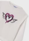 Mayoral Kız Kışlık T-shirt Krem 7012