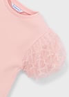 Mayoral Kız Kolları Üç Boyutlu T-shirt Pembe 3001                    