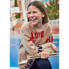 Mayoral Triko Elbise Love Bej Elbise 7964
