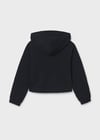 Mayoral Yazlık Kız 10-18 Yaş Kapşonlu Siyah Sweat Hırka 6408