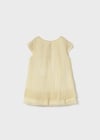 Mayoral Yazlık Kız 12 Ay-4 Yaş Tül  Elbise Bej 1907