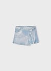 Mayoral Yazlık Kız 4-10  Şık Denim Etek Mavi 3902