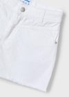 Mayoral Yazlık Kız 4-10 Yaş Gabardin Şort Beyaz 3205
