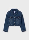 Mayoral Yazlık Kız Denim Ceket Koyu Mavi 6460