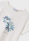 Mayoral Yazlık Kız Kısa Kol T-shirt Beyaz 6020