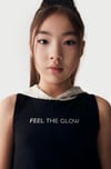 NK 36306 Kız Glow Bluz Siyah