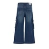 Original Marines Kız 4-14 Yaş Kargo Cep Kot Pantolon Mavi DEA3535F 