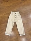 PL Kids 3982 Deri Krem Pantolon 