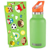 Skip Hop Spark Style Paslanmaz Çelik Stickerlı Suluk Yeşil Orjinal 127010