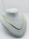 4mm 45 cm İtalyan  Çelik Kolye (Gold) 0106151