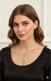 Çelik Kolye (Gold) 0107114