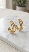Çelik Küpe (Gold) Kp620