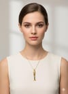 Hareketli Balık Model Çelik Kolye (Gold) 010710