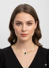 İtalyan Çelik Kolye (Gold) 010677